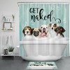 Funny Dog Bubble Bath Shower Curtain - Rustic Bathroom Decor With Modern Farmhouse Touch