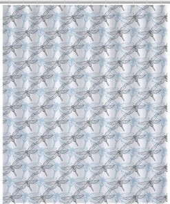Funny Dragonfly Print Bathroom Shower Curtain For Beautiful Bathroom Decor