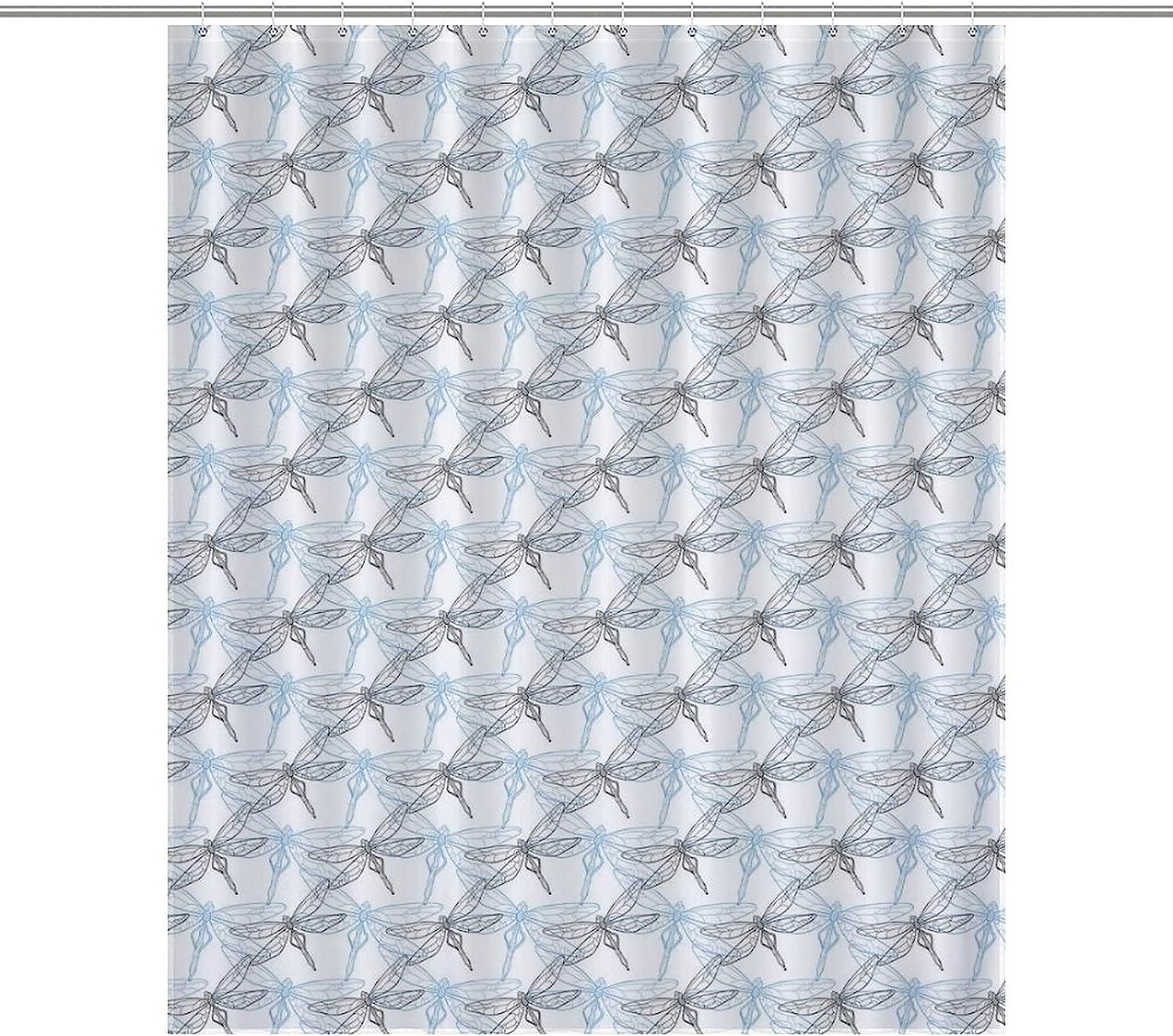 Funny Dragonfly Print Bathroom Shower Curtain For Beautiful Bathroom Decor