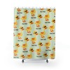 Funny Duck Cute Bathroom Shower Curtain Travel Shower Curtain Waterproof Washable