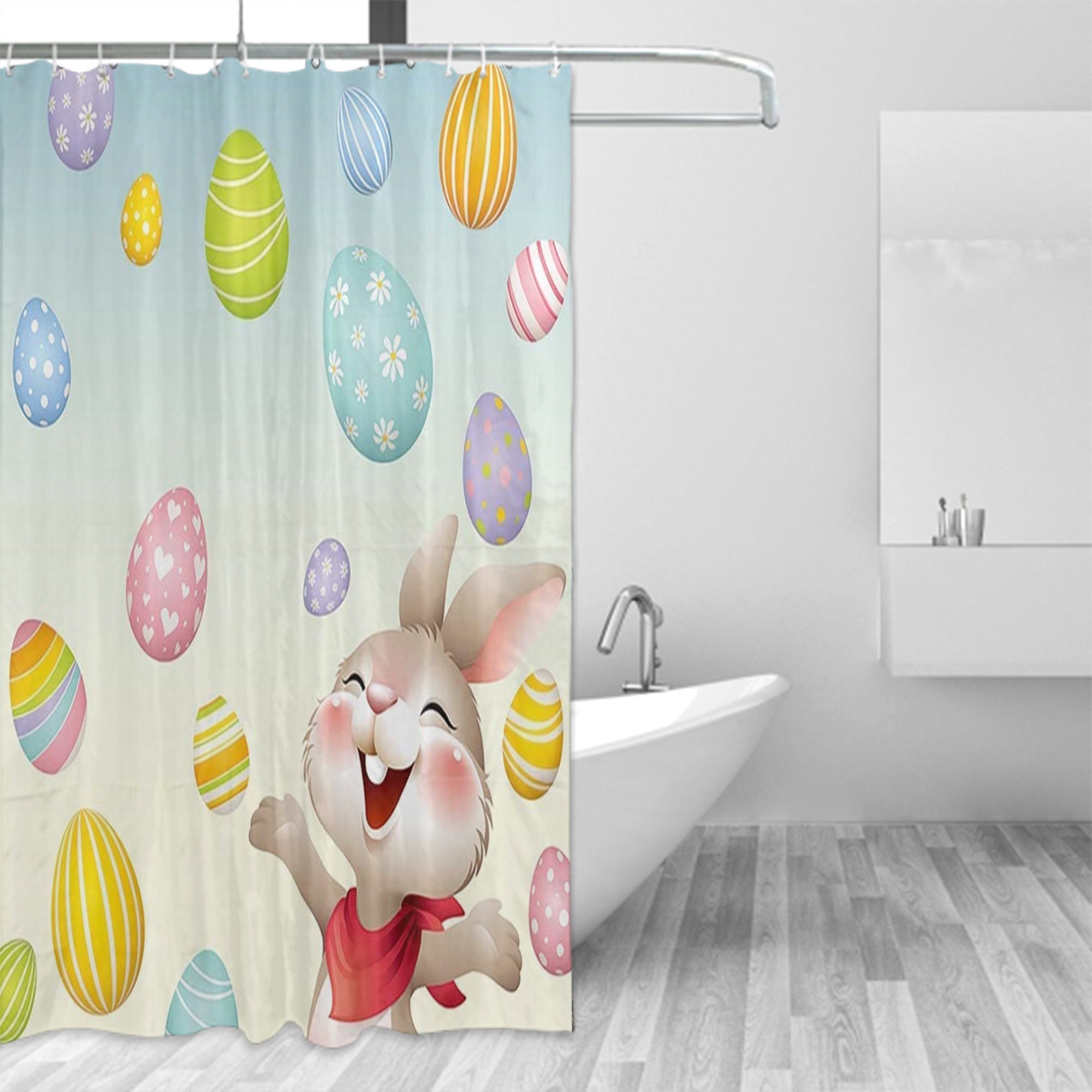 Funny Easter Waterproof Bathroom Shower Curtain for Bathroom
