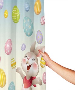 Funny Easter Waterproof Bathroom Shower Curtain for Bathroom