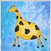 Funny Giraffe Animal Shower Curtain - Waterproof Bathroom Decor