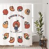Funny Girl Shower Curtain - Scandinavian Style Bathroom Decor