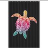 Funny Hawaiian Sea Turtle Shower Curtain For Bathroom Decor