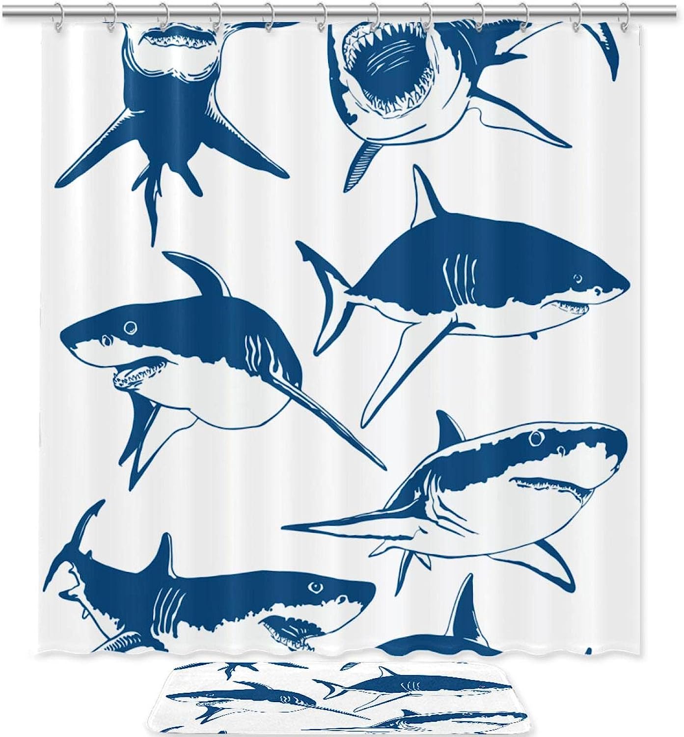 Funny Horse Farm Animal Shower Curtain Kids Bathroom Decor With Cute And Funny Design