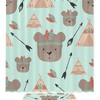 Funny Indian Bear Waterproof Shower Curtain For Bathroom Curtain