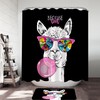 Funny Llama Shower Curtain - Add Some Humor To Your Bathroom