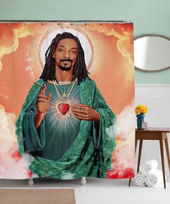 Funny Meme Art Shower Curtain - Celebrity Musician Bathroom Decor