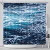 Funny Ocean Sand Shower Curtain with Tropical Bathtub Decor - Quirky Bathroom Decoration Artwork