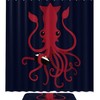Funny Octopus Ocean Print Waterproof Shower Curtain for Bathroom Decor