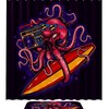 Funny Octopus with Glasses Print Shower Curtain Set with Bathroom Accessories - Modern Waterproof Fabric Bath Curtain 