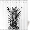 Funny Pineapple Fruit Patterned Waterproof Bath Curtain