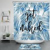 Funny Quote Palm Leaf Shower Curtain 
