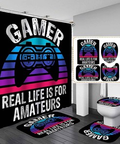Funny Quotes Game Shower Curtain For A Modern And Lively Bathroom