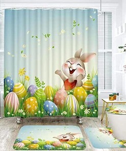 Funny Shower Curtain In Vibrant Colors With Shower Curtain Ideas