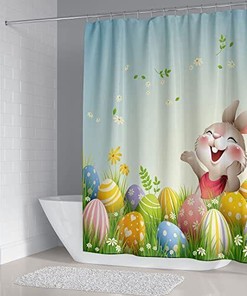 Funny Shower Curtain In Vibrant Colors With Shower Curtain Ideas