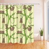 Funny Sloth Animal Theme Shower Curtain For Bathroom Decor
