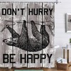 Funny Sloth Shower Curtain For Farmhouse Bathroom Decor, Retro And Rustic Design, Cute Grey Animal Waterproof Fabric 