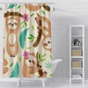 Funny Sloth Shower Curtain For Kids With A Maximalist Bathroom Decor