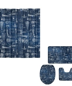 Funny Star Shower Curtain for Playful Bathroom Design