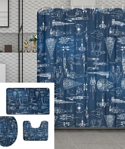 Funny Star Shower Curtain for Playful Bathroom Design