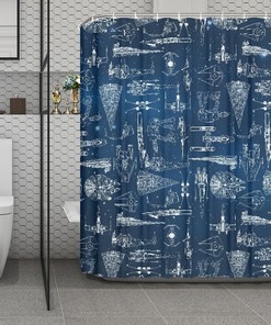Funny Star Shower Curtain for Playful Bathroom Design
