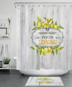 Funny Words Highland Cow Shower Curtain Farm Animal 