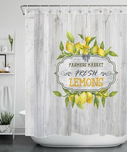 Funny Words Highland Cow Shower Curtain Farm Animal