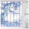 Funny Yellow Unicorn Shower Curtain: Modern And Waterproof