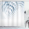 Futuristic Digital Geometric Pattern Shower Curtain For Modern Bathroom Decor