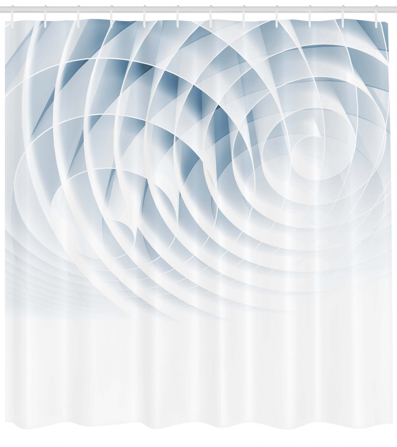 Futuristic Digital Geometric Pattern Shower Curtain For Modern Bathroom Decor