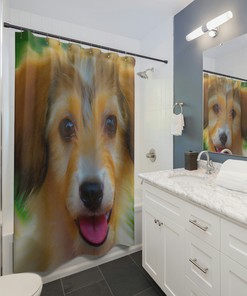Galaxy Nebula Shower Curtain Universe Starry Star Sky Blue Gray Space Celestial For Bathroom