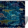 Galaxy Shower Curtain Alien Planet With Earth Moon Fantasy For Bathroom