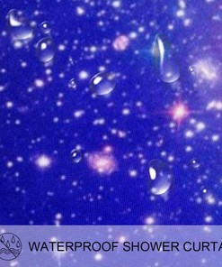 Galaxy Space Stars Fabric Shower Curtain for Bathroom Decor