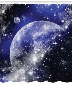 Galaxy Unicorn Shower Curtain Waterproof Fabric Bathroom Decorations