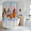 Galloping Horses Shower Curtain - Stunning Bathroom Accessory 
