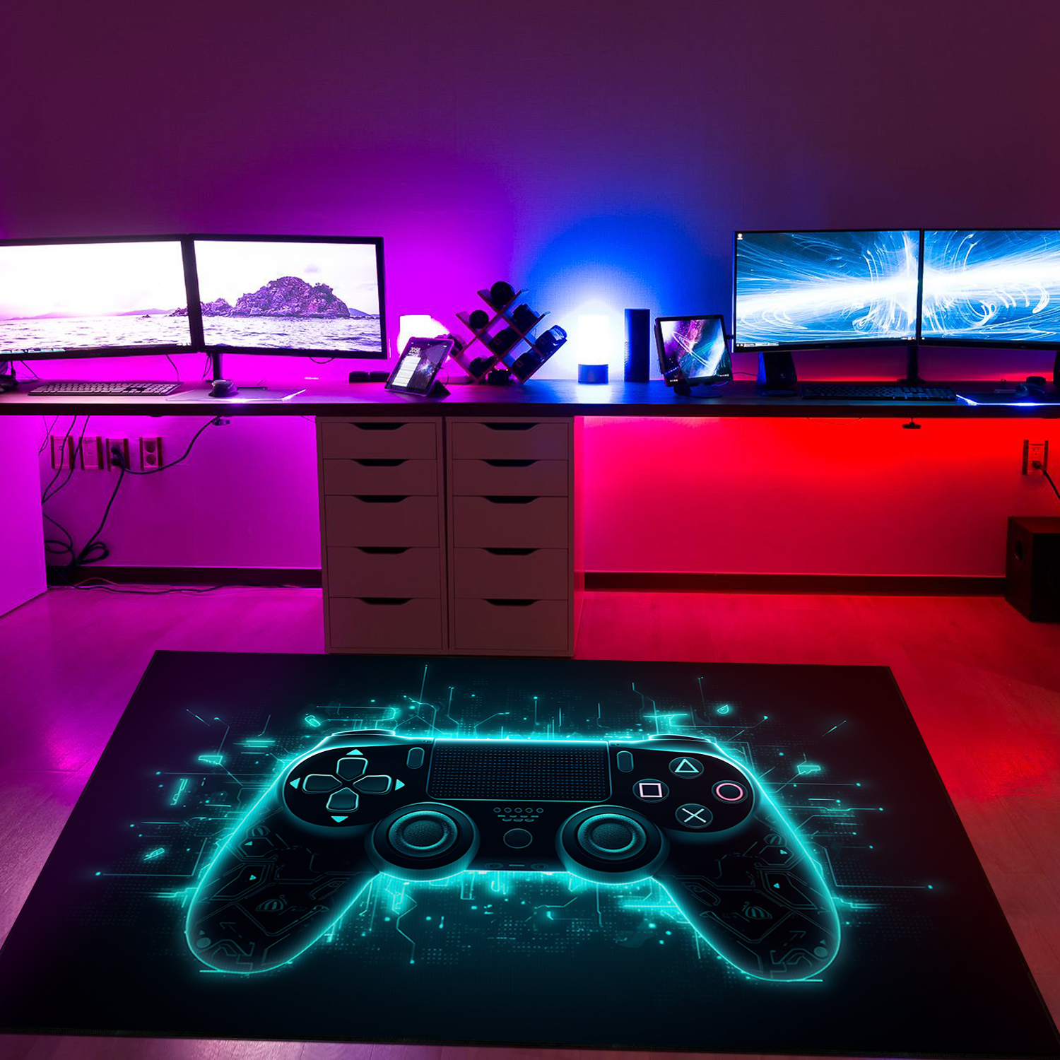 Game Bathroom Rug Set - Personalized Gaming Rugs for Boys Bedrooms - Perfect for Living Room and Bedroom Decor - Image 3