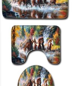 Game Over Shower Curtain Waterproof Fabric Bathroom Curtain