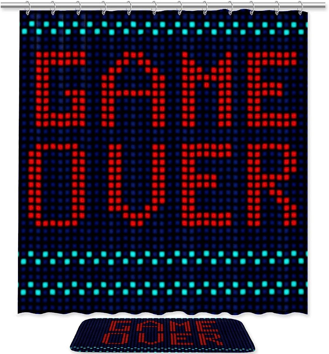 Game Over, Waterproof Shower Curtain For Bathroom