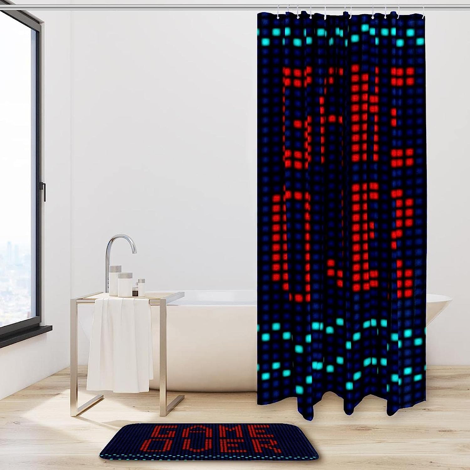 Game Over, Waterproof Shower Curtain For Bathroom