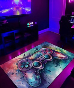 Game Room Carpet - Personalized Gaming Rugs for Boys Bedrooms - Suitable for Home Decoration