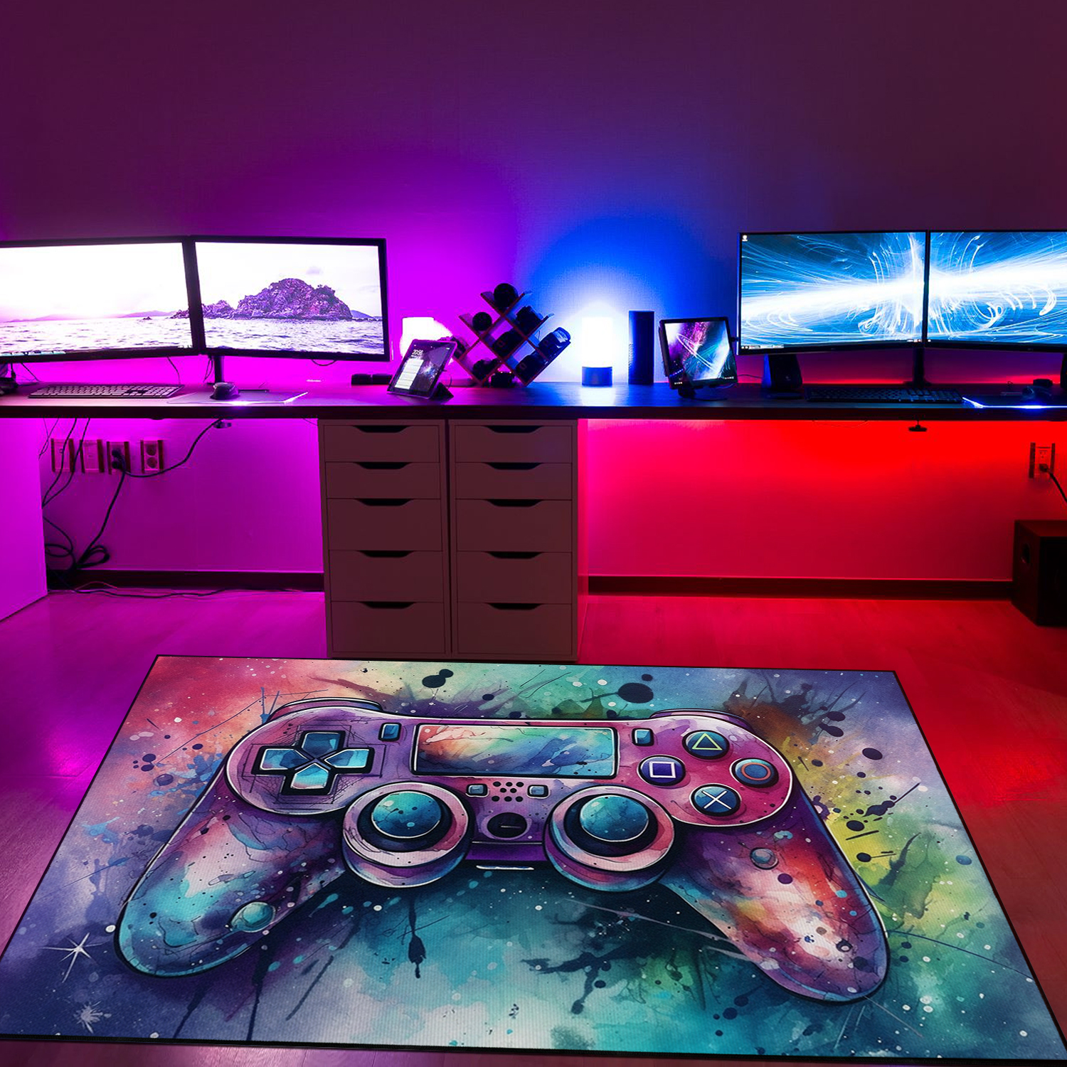 Game Room Carpet - Personalized Gaming Rugs for Boys Bedrooms - Suitable for Home Decoration - Image 2