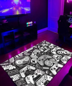 Game Room Carpet for Boys - Upgrade Your Gamer's Paradise - 3D Controller Design