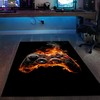 Game Room Carpet with Controller Design - Personalized Large Game Rug for Teen Boys - Non Slip Bathroom Rugs Washable M03