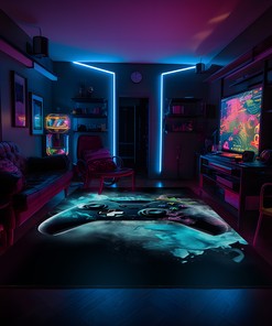 Game Room Carpets - Personalized Gaming Rugs for Boys Bedrooms