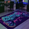 Game Room Rug - Gamer Rug for Bedroom - Customizable Game Controller Design for Living Room and Bedroom Decor