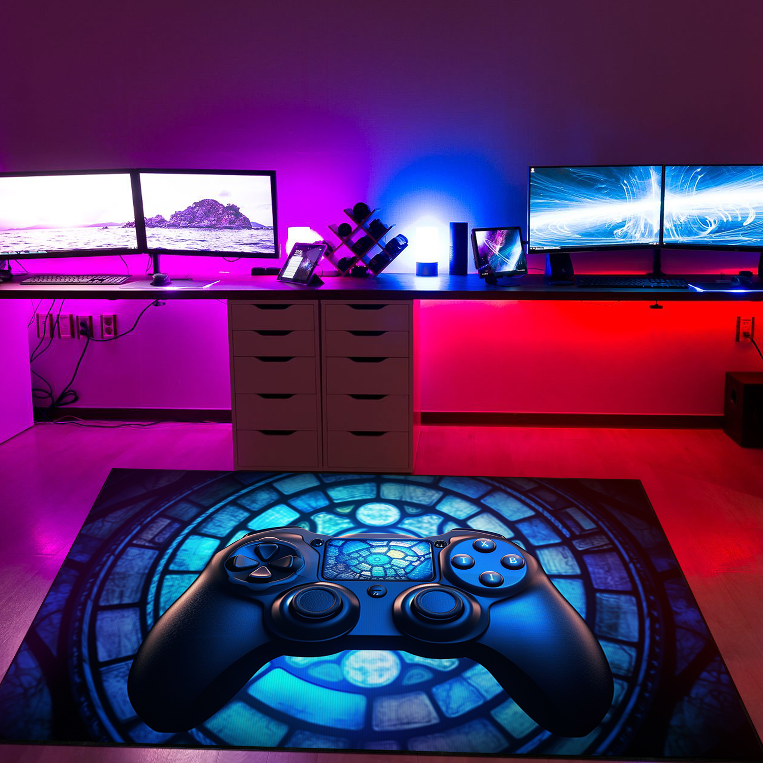 Game Room Rug with Personalized Name - Add Some Fun to Your Room - Image 2