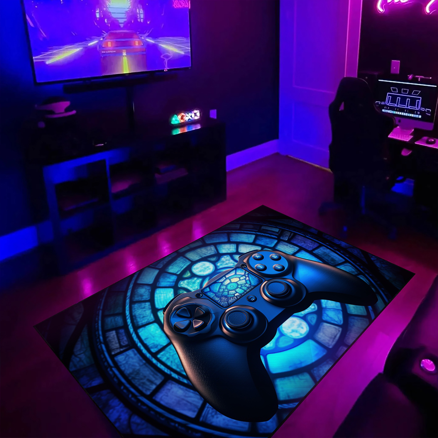 Game Room Rug with Personalized Name - Add Some Fun to Your Room - Image 3
