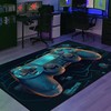 Game Room Rugs for Boys - Personalized 3D Gaming Area Rug with Video Game Room Rug for Boys A28